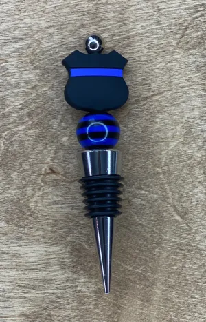Back the Blue Wine Bottle Stopper