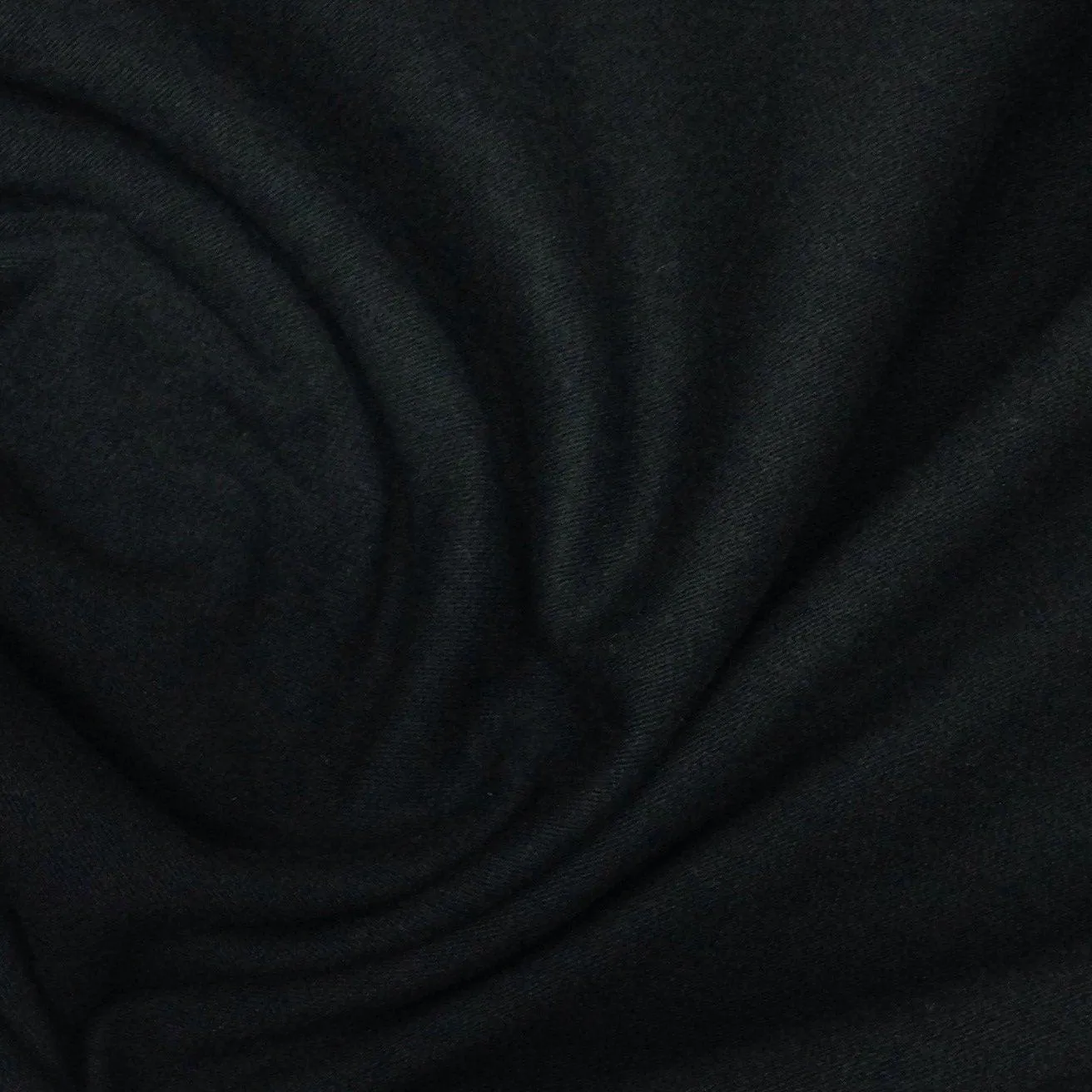 Black Organic Cotton/Spandex Jersey Fabric - 200 GSM - Grown in the USA