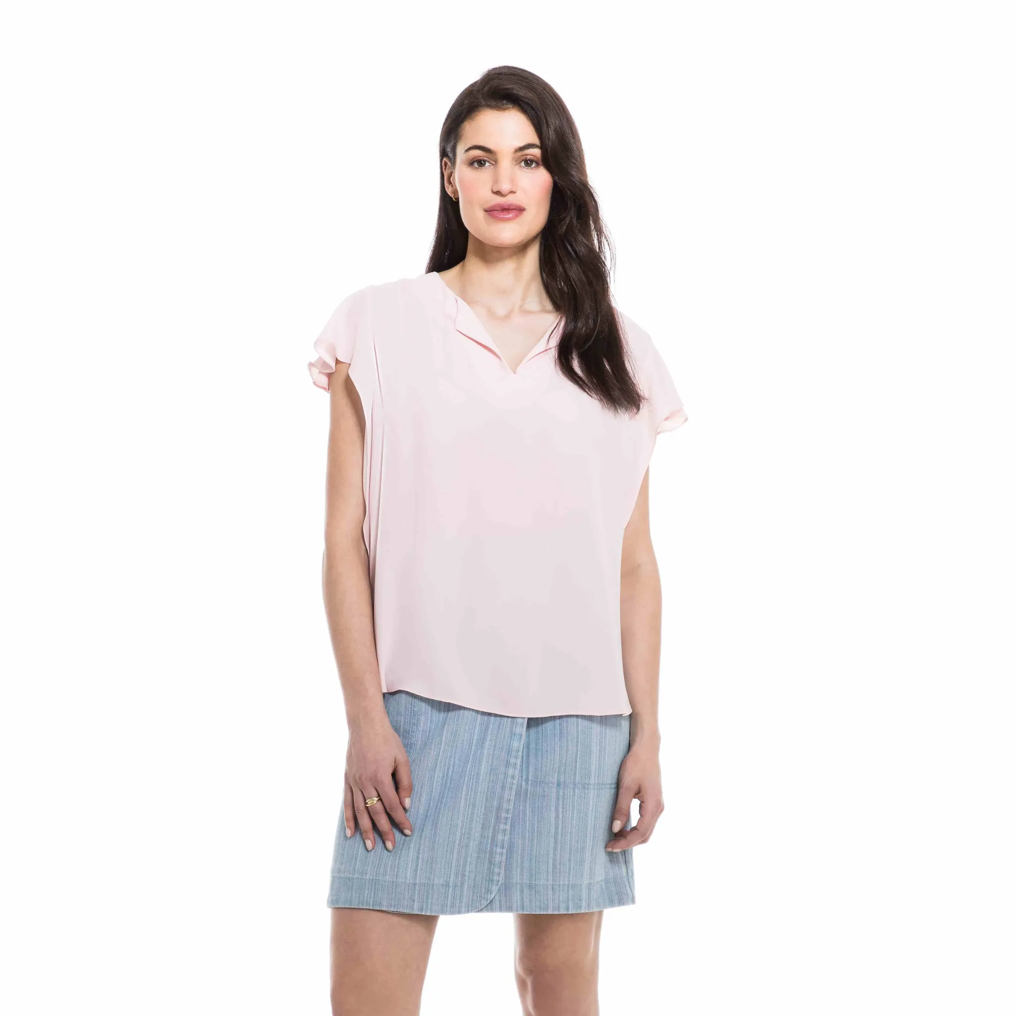 Blush Collared Blouse