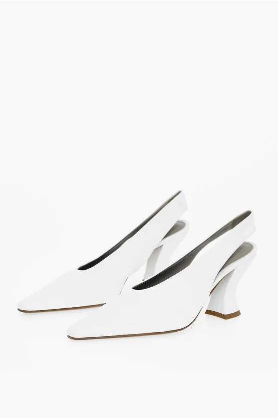 Bottega Veneta Lambskin ALMOND Pumps with Cuban Heel