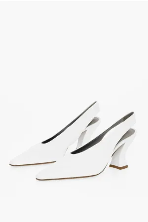 Bottega Veneta Lambskin ALMOND Pumps with Cuban Heel