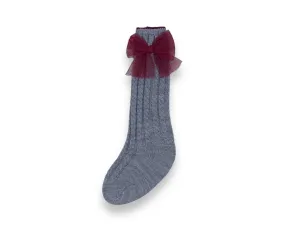 Burgundy and Red Socks