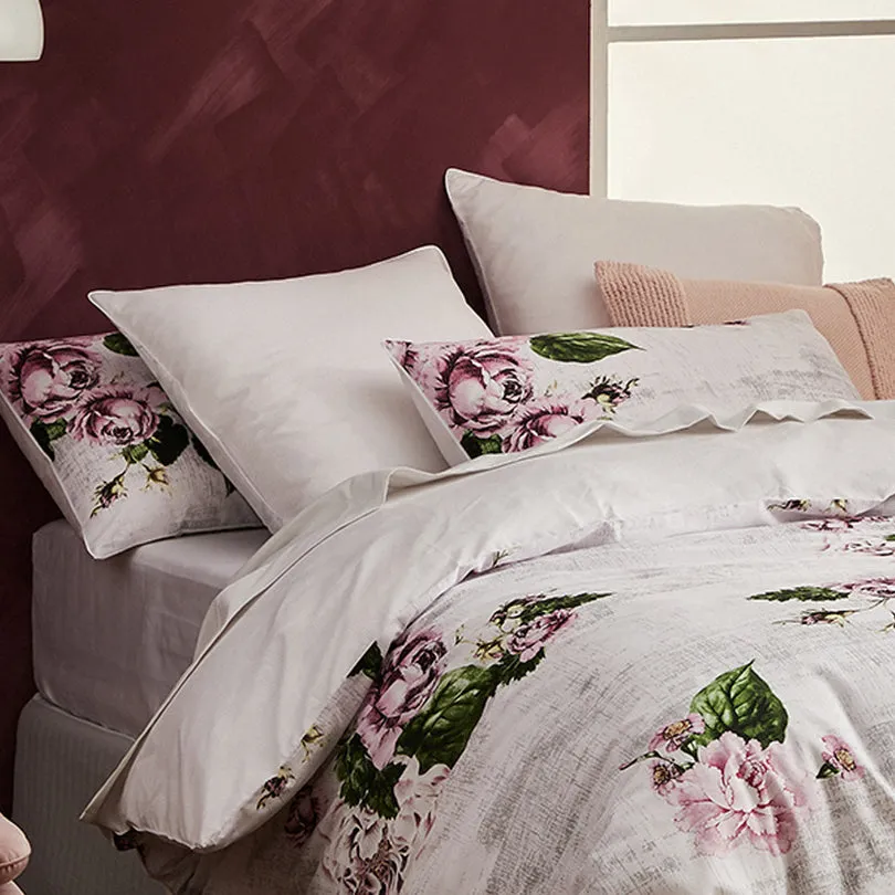 Celestia Linen Quilt Cover Set by Logan & Mason