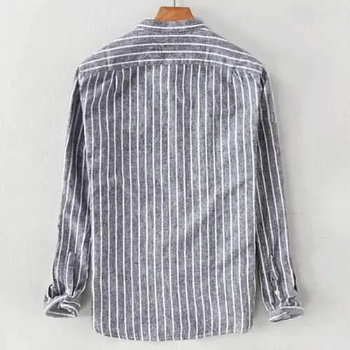 Cotton Striped Vintage Loose Fit Shirt