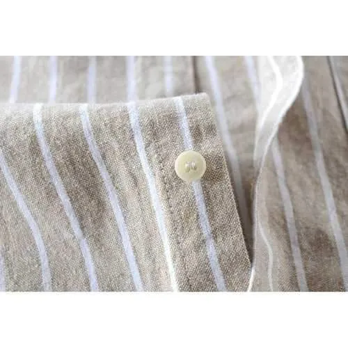 Cotton Striped Vintage Loose Fit Shirt