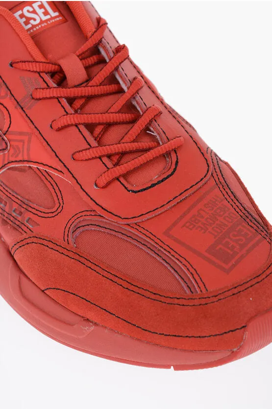 Diesel Printed SERENDIPITY SPORT Sneakers with Fabbric Inserts