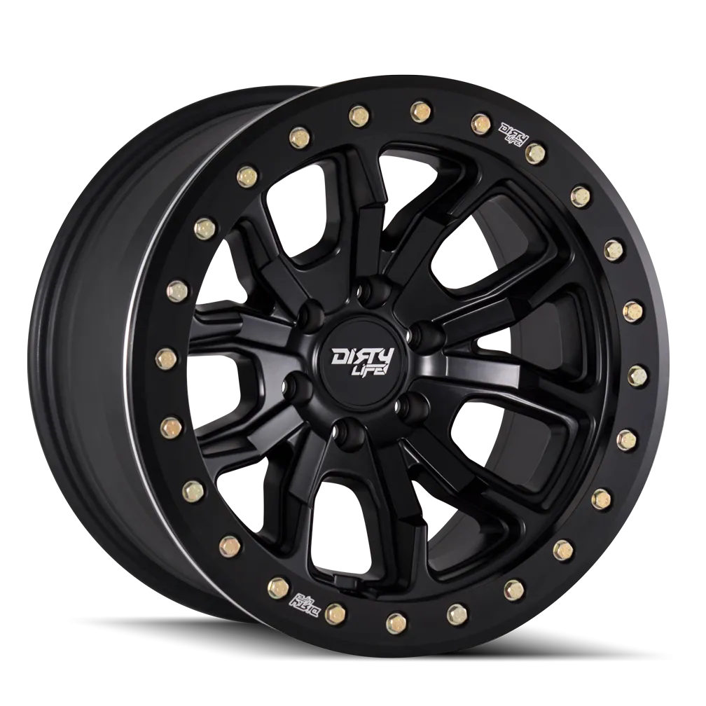 DIRTY LIFE 9303 | MATTE BLACK W/SIMULATED RING | 6x139.7 | 20x9 | 0mm