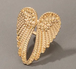 docona Vintage Silver Color Angel Wings Metal Rings for Women Punk Geometric Alloy Joint Midi Ring Gothic Jewelry кольца 17334