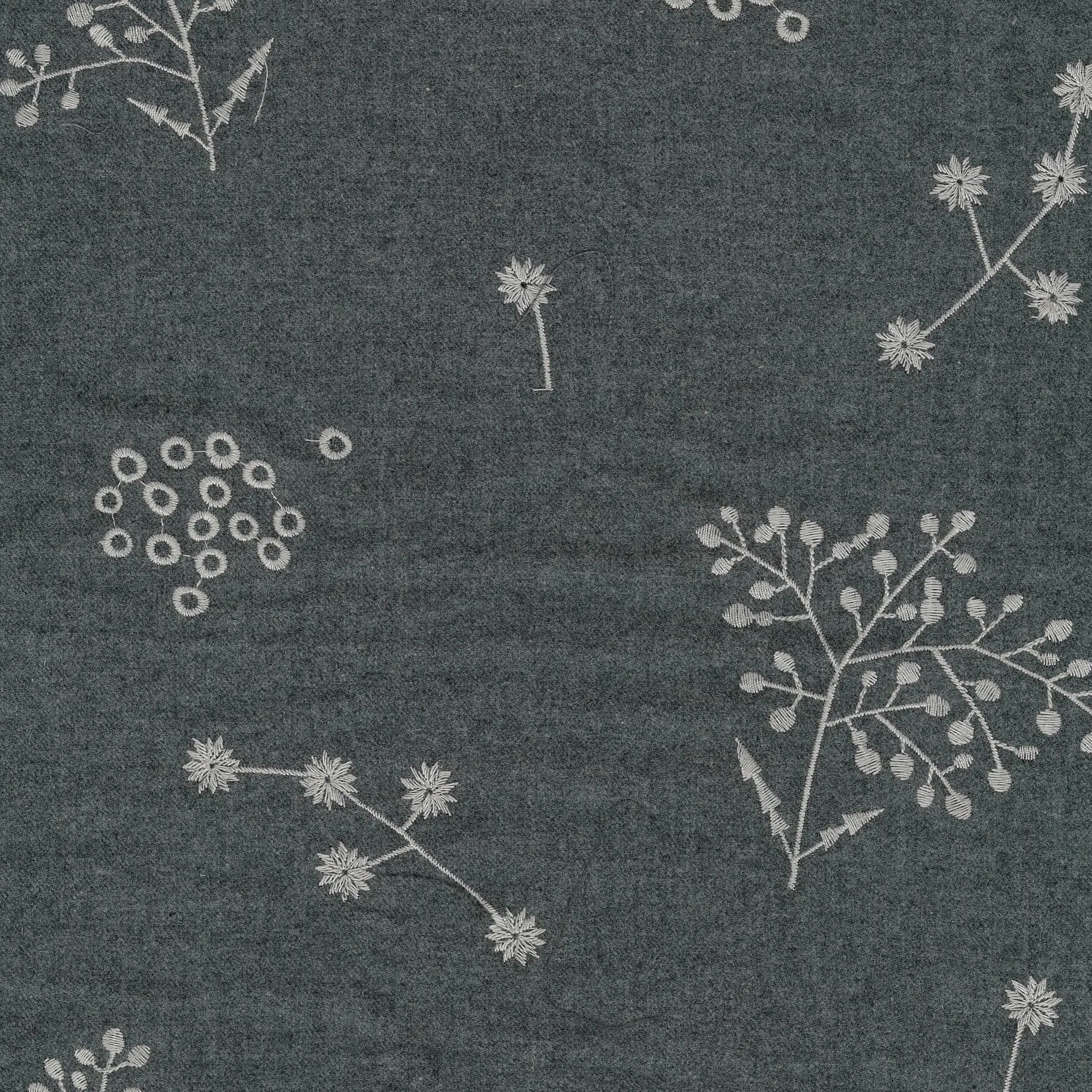 echino Embroidery Botanical Light Brushed Viera