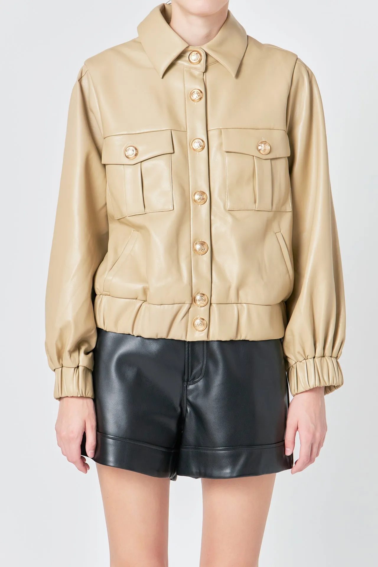 Endless Rose - Faux Leather Jacket
