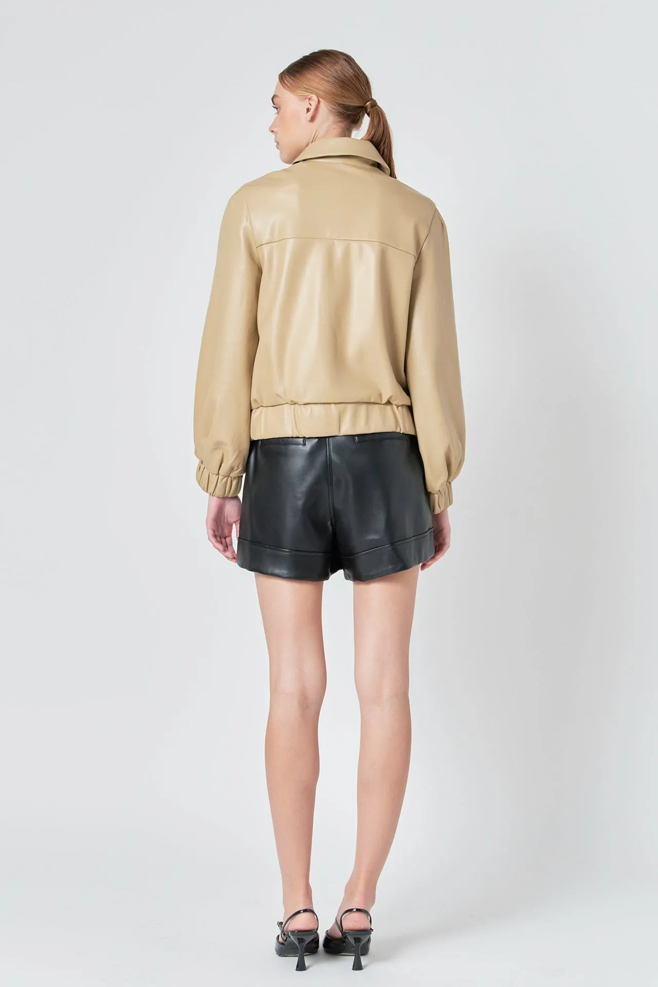 Endless Rose - Faux Leather Jacket