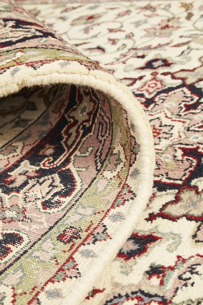 INDIAN HAND KNOTTED PERSIAN DESIGN-200X117CM