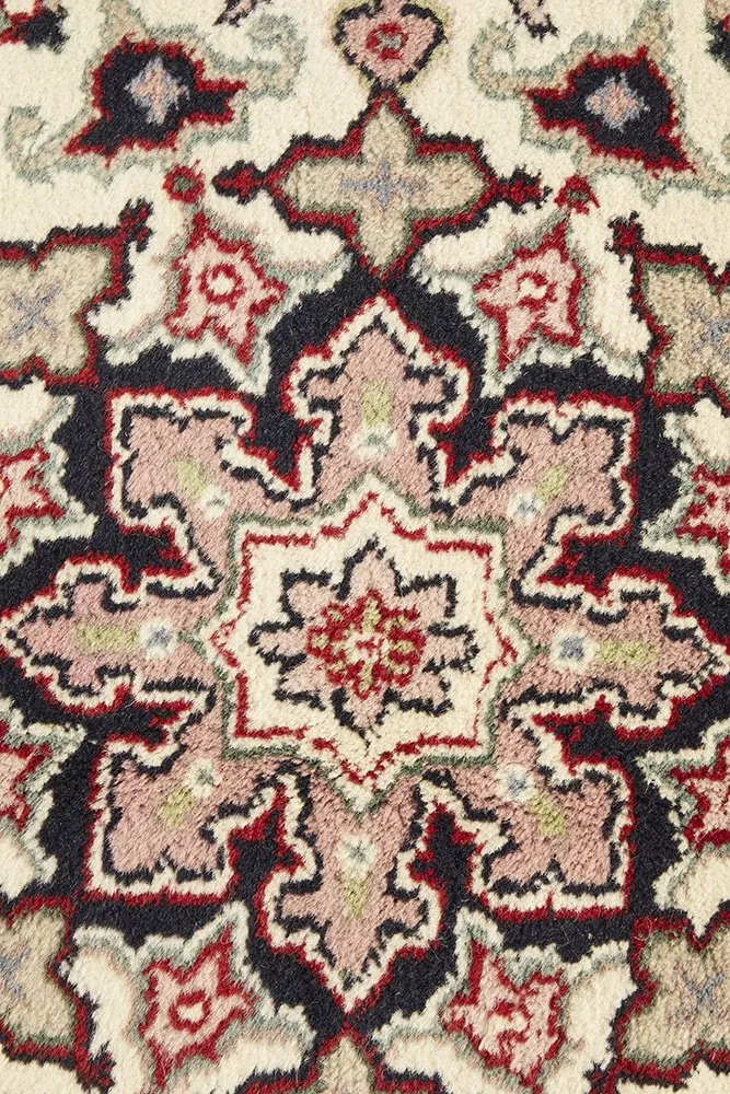 INDIAN HAND KNOTTED PERSIAN DESIGN-200X117CM