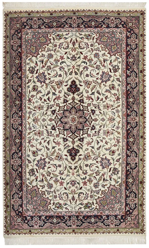 INDIAN HAND KNOTTED PERSIAN DESIGN-200X117CM