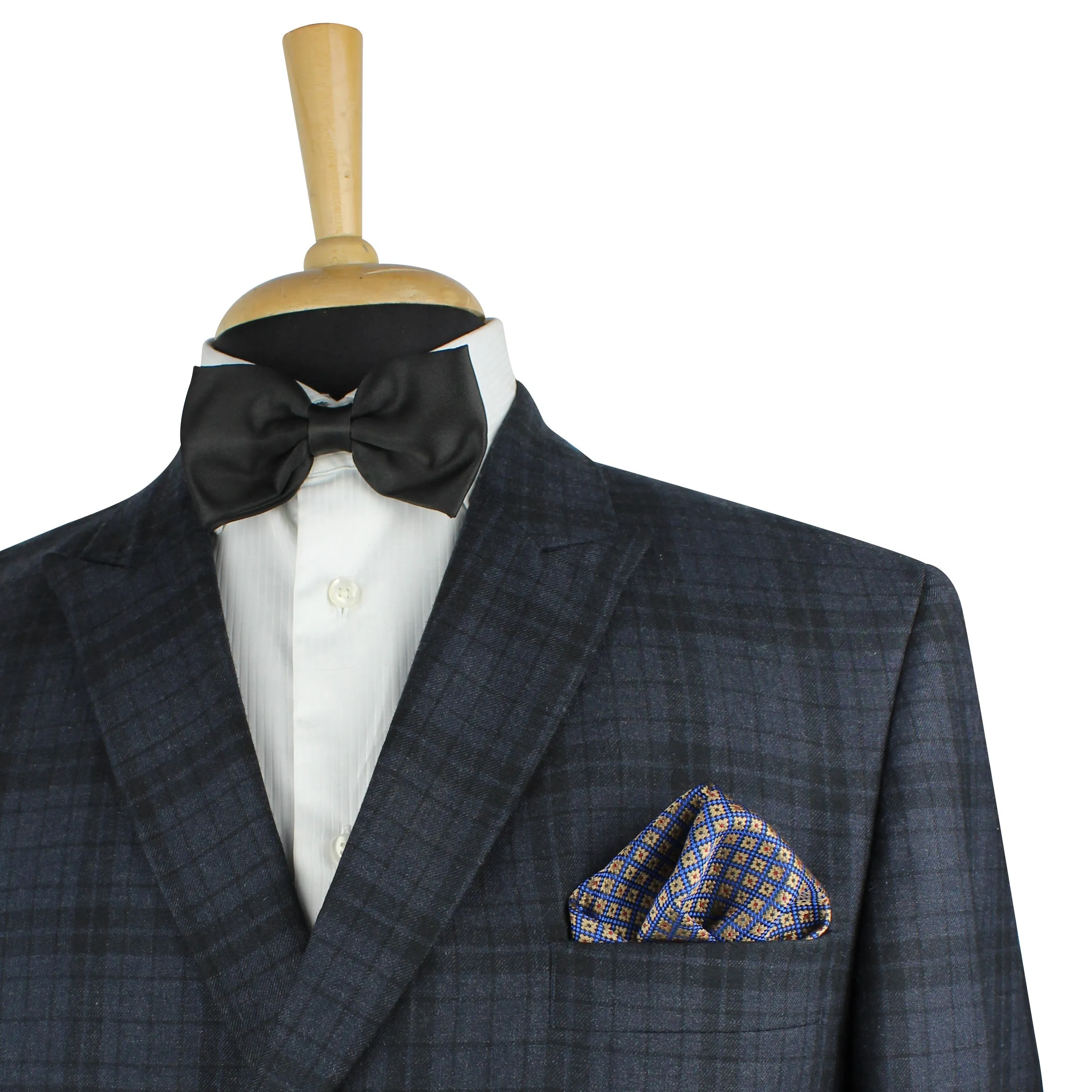 Kovove The Radiant Checkered  Maroon Necktie and Pocket Square Gift Box