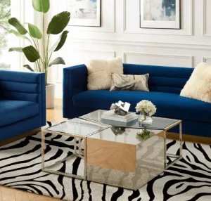 Kristy Coffee Table, Gold - 3 Piece