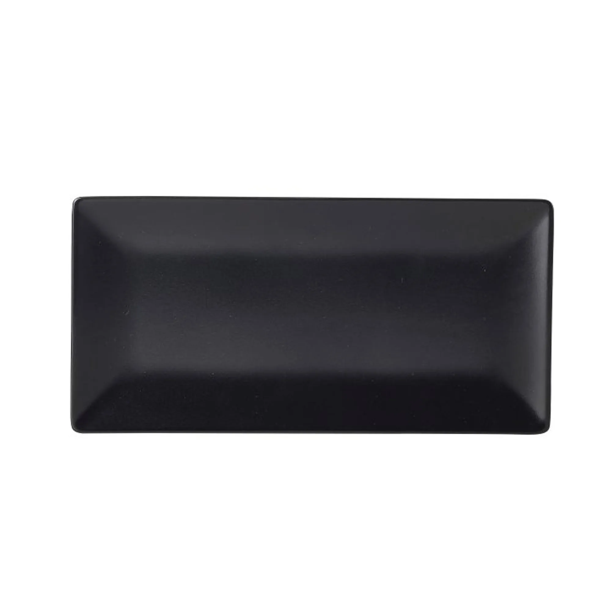 Luna Stoneware Black Rectangular Plate 25 x 15cm/10 x 6"- Pack 6