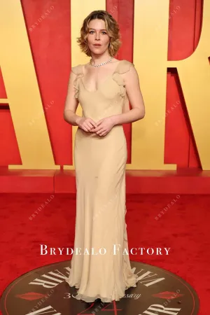 Maggie Rogers Champagne 2024 Oscars After Party Dress