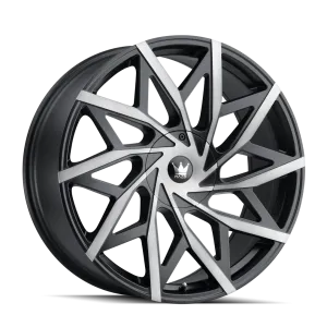 MAZZI 372 | MATTE BLACK W/DARK TINT | 5x112 | 18x8 | 35mm