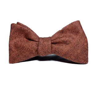 Orange Herringbone