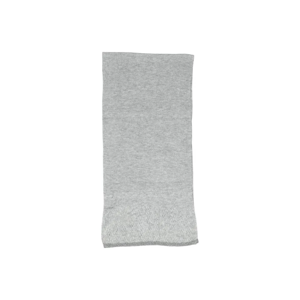 Pieces Silver Polyester Scarf