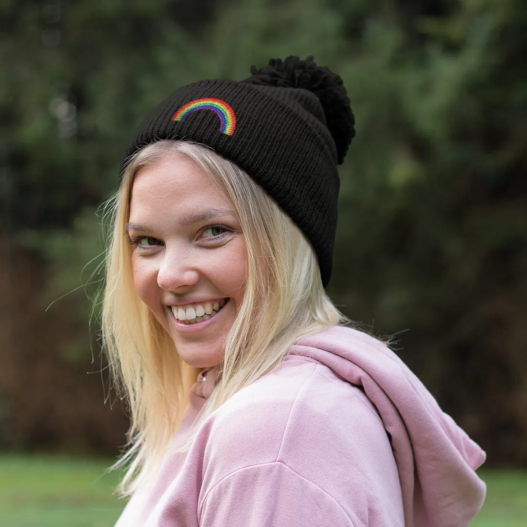 Pride Rainbow Beanie Hat