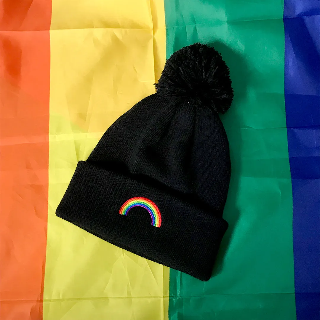 Pride Rainbow Beanie Hat