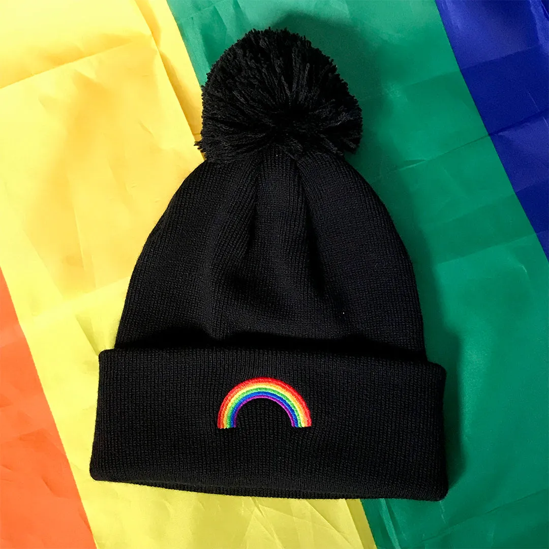 Pride Rainbow Beanie Hat