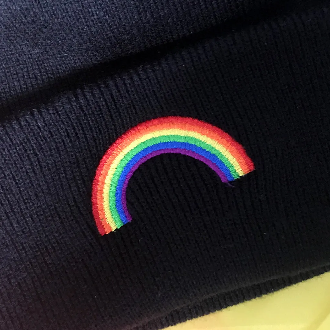 Pride Rainbow Beanie Hat