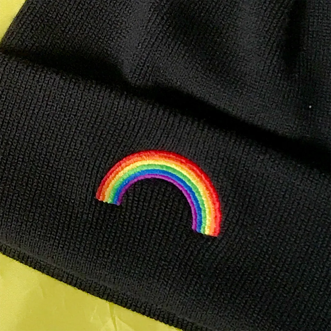 Pride Rainbow Beanie Hat