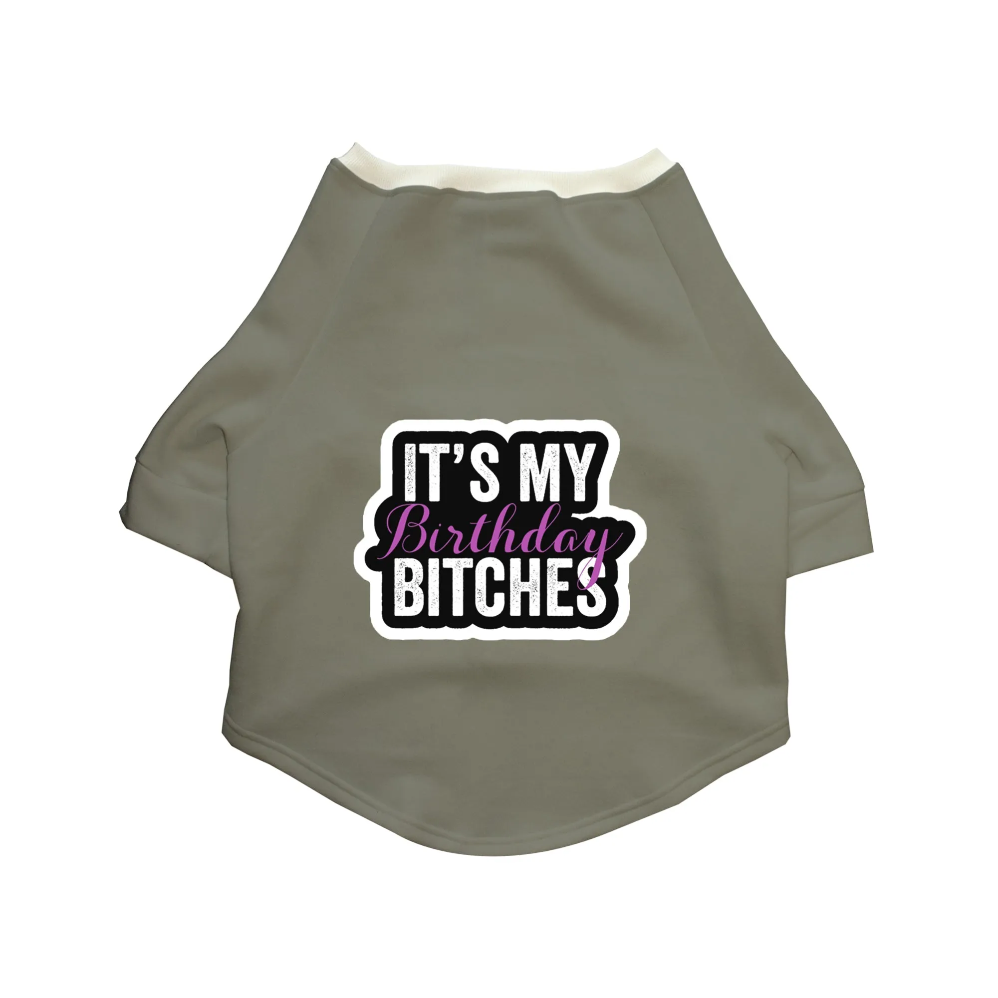 "It's My Birthday Bitches" Printed Dog Technical Jacket