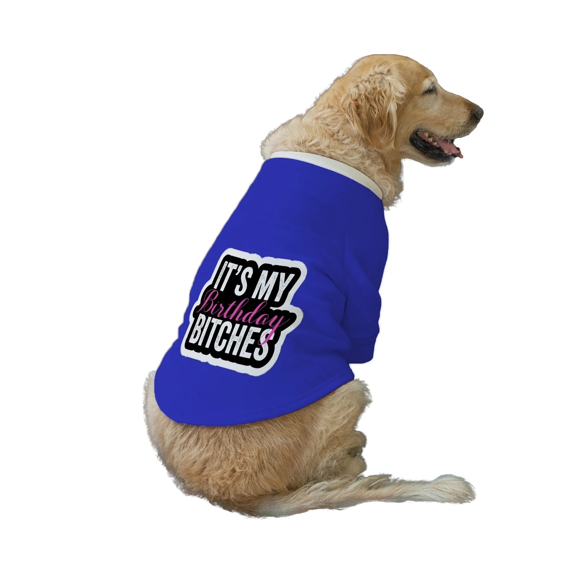 "It's My Birthday Bitches" Printed Dog Technical Jacket