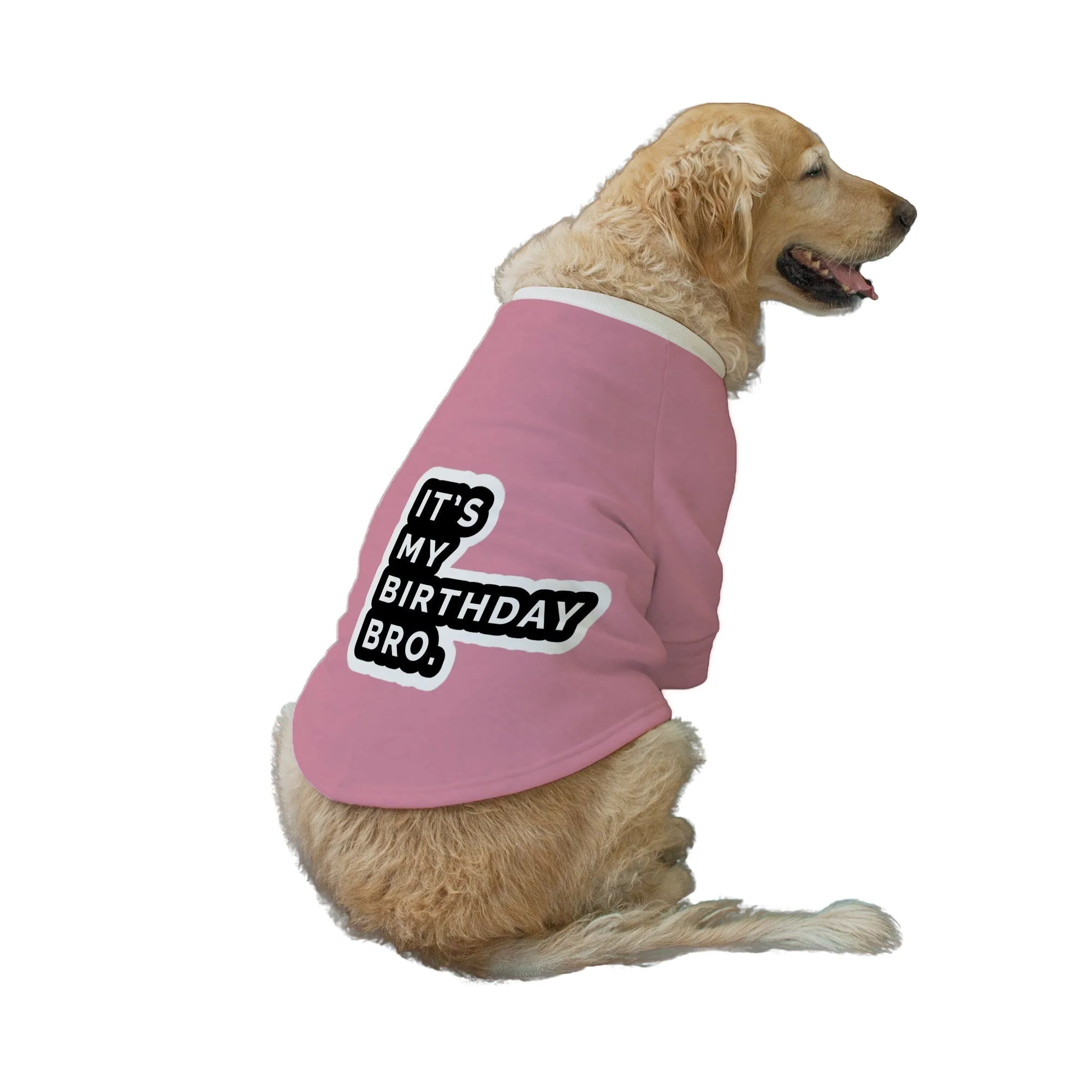 "It's My Birthday Bro" Printed Dog Technical Jacket