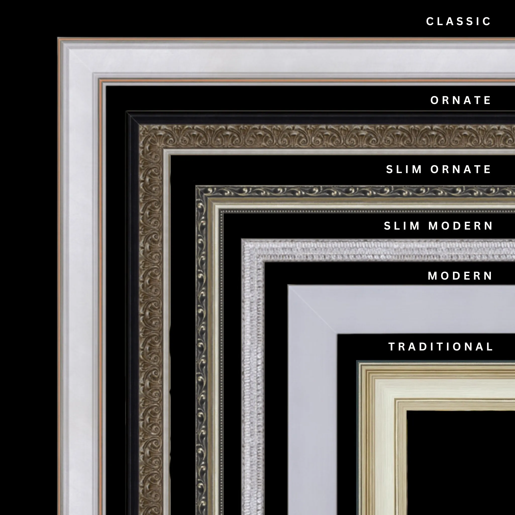 Silver 25x37 Picture Frame Ornate Traditional Classic Antique