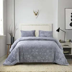 Sloane - 3 Piece Fleece/Sherpa Comforter Set