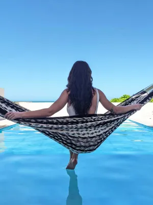 Thick Lounger Hammock - Zebra