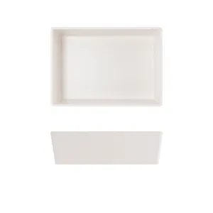White Tokyo Melamine Salad Box 20.5 x 14.5 x 6cm Pack 6