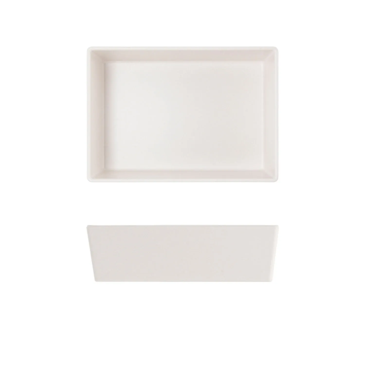 White Tokyo Melamine Salad Box 20.5 x 14.5 x 6cm Pack 6