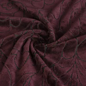 Wine Floral Jacquard 4003