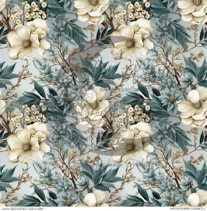 Winter Bloom Elegance 4 Printed Vinyl Sheet/Wrap