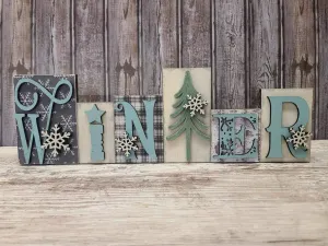 Winter word block