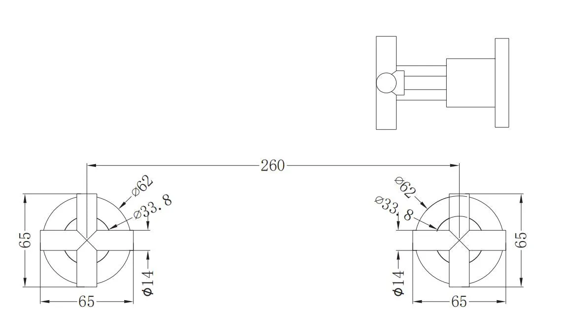 X Plus Wall Tops Assembly Matte Black YSW2016-09-MB