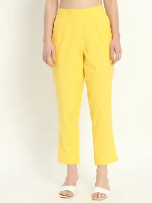YELLOW COTTON PANTS