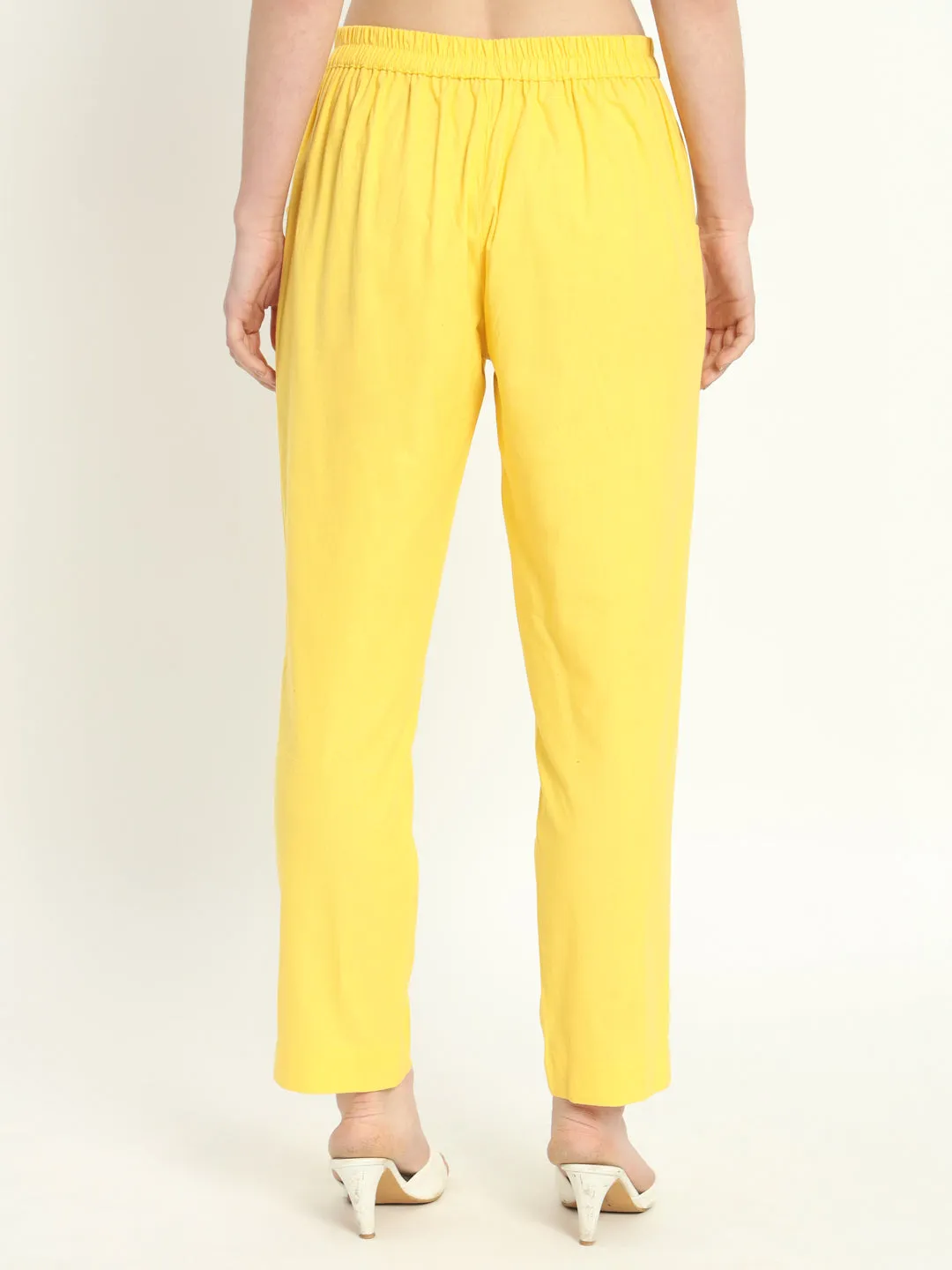 YELLOW COTTON PANTS