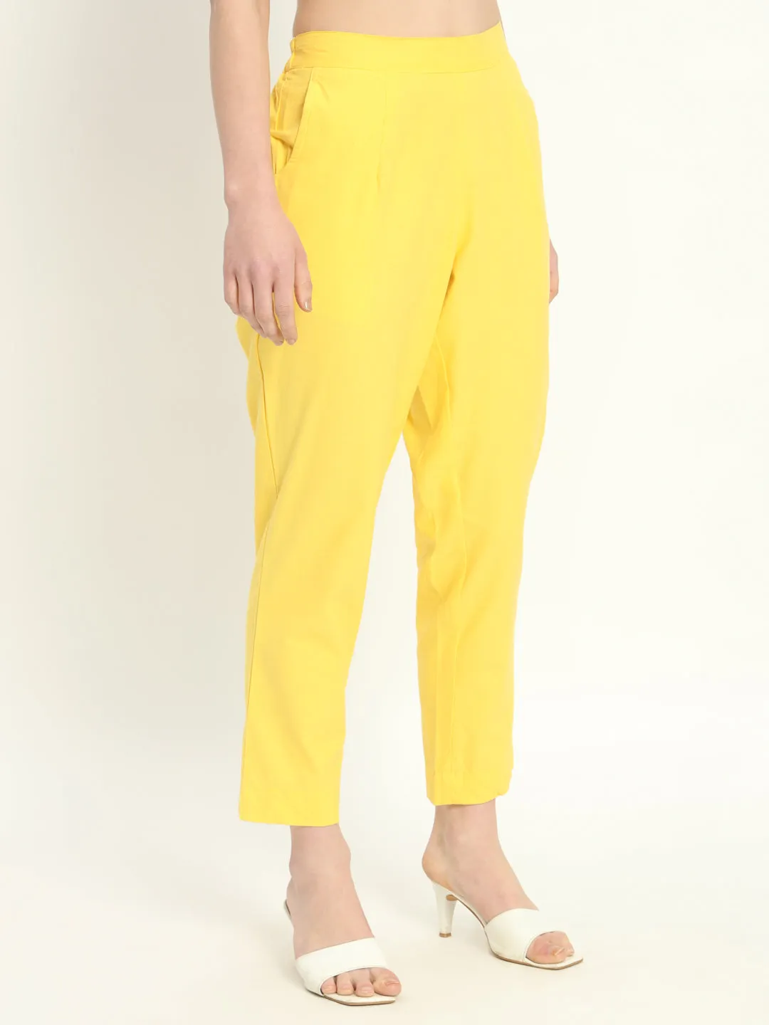 YELLOW COTTON PANTS